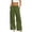 W10-Green, variant on Womens Pants Empire Waist Trousers Straight Leg Relax Fit Slacks Trend Wear Navy Xl