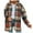 B-Orange, variant on Flannel Shirts for Women 2025, Long Sleeve Button Down Plaid Shirt Jacket Fall Lightweight Shackets Casual Work Cardigan Tops