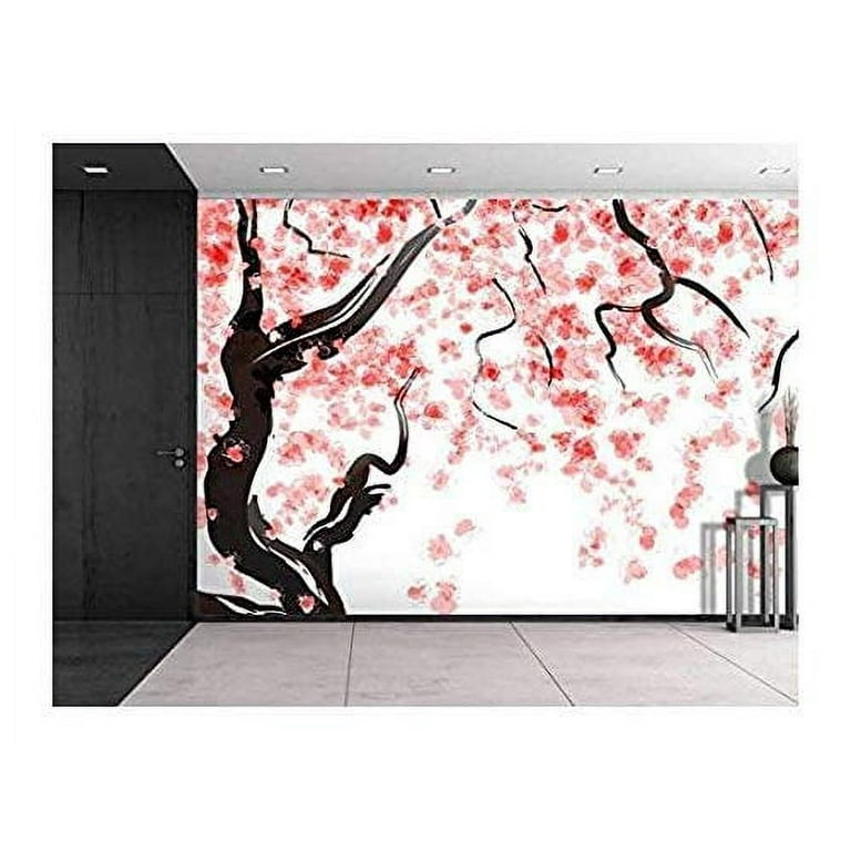 Wall26 Large Wall Mural - Japanese Cherry Tree Blossom in