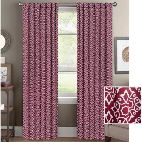 Better Homes and Gardens Diamond Scroll Room Darkening Curtain Panel