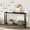 Black, variant on Industrial Console Table, 43" 2 Tier Entryway Table, Narrow Sofa Table with Storage, Console Table for Entryway, Living Room, Hallway, Foyer-Black