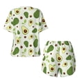 thumbnail image 2 of Sigee Green Avocado for Sleepwear Casual Pjs with Pockets Women's Pajamas Sets Shorts 2 Piece Short Sleeve Lounge Sets XX-Large, 2 of 9