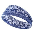 thumbnail image 5 of 4PCS Boho Headbands for Women Bohemian Flower Printed Yoga Headband Sports Headband Workout Headband, 5 of 7