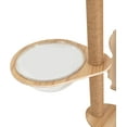 thumbnail image 6 of DENEST 54 inch Brown Cat Tree Modern MDF Cat Tower for Cats Multi-Level Cat Condo with Scratching Posts, 6 of 14