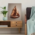 thumbnail image 5 of Wooden Sailboat Canvas Painting, Wall Decor for Living Room Bedroom Office Bathroom Nautical Home, 5 of 8