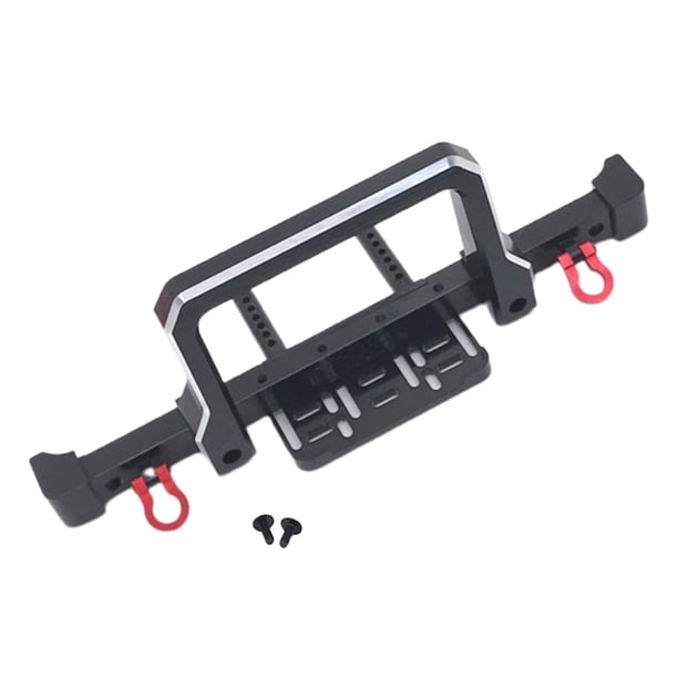 Piezas de mejora de parachoques delantero de metal para coches RC MN999 1/10, vehículos modificados DIY Negro