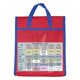 thumbnail image 3 of Cateissary Bolsa de libros portátil, bolsa de libros de tutoría, bolsa de almacenamiento roja, organizador de poliéster para la escuela, el Kits de experimentos de química, 3 of 6