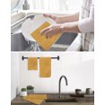 thumbnail image 5 of Amber Kitchen Dish Towels for Drying Dishes Set of 2, Farmhouse Vintage Amber Solid Color Modern Waffle Weave Microfiber Hand Tea Bathroom Towels Quick Dry & Absorbent Towel 12x12, 5 of 7