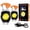 Orange*2, variant on Multifunctional Keychain Flashlight, 8 In 1 Keychain Flashlight