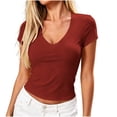 thumbnail image 2 of KIHOUT Women's V Neck Workout Tank Top with Built in Bra Sleeveless High Waisted T Shirt for Women Summer Casual Athletic Yoga Tops, 2 of 7