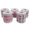 thumbnail image 2 of 5 Styles Santa Claus Roll Tissue Paper Towels Decorations 5 Roll, 2 of 5