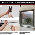 thumbnail image 7 of DEROFIT Door Security Bar for Patio Door, Sliding Door, Window, Apartment, Home, 29-45" Adjustable, White(2 Packs), 7 of 7