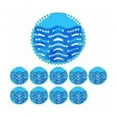 thumbnail image 1 of Mampara para urinarios para todos los baños, desodorante con mayor higiene: promueve un entorno profesional y acogedor en escuelas y oficinas, paquete de 10, forma redonda universal (azul), 1 of 5