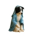 thumbnail image 2 of karymi Resin Birth Dog Statue Cute Puppy Home Decoration Hand-Painted Figurine for Living Room Desk Bedroom Shelf Healing Home Ornament Living Room Decor Christmas Party Decorations, 2 of 2