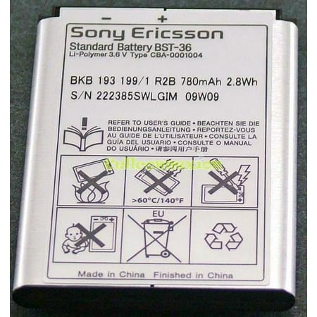Oem Sony Ericsson Bst-36 J200 J220I J300 K310I K750 K510 Battery