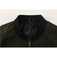 thumbnail image 4 of MADHERO Men's Lightweight Bomber Jacket Classic Zip Up Baseball Flight Jacket Casual Windbreaker Outerwear with Arm Pocket, 4 of 6