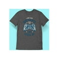 thumbnail image 5 of Old Glory Mens Gamer Birthday Level Up Blue Short Sleeve Graphic T Shirt, 5 of 6