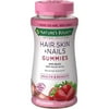 Nature's Bounty Optimal Solutions Hair, Skin and Nails Gummies with Biotin, Strawberry Flavored 80 ea