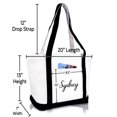 thumbnail image 3 of DALIX Womens Custom Monogrammed Names Premium Embroidered Tote Bag Abigail Sydney, 3 of 6