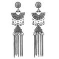 thumbnail image 6 of Sdmnsg-T Traditional Indian Earrings for Women Tassel Bell Beaded Dangle Drop Vintage Chandelier Earring Ethnic Gypsy Earring Bohemian Oxidized Bollywood Jhumki Jewelry Gifts Xmas, 6 of 96