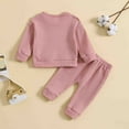 thumbnail image 4 of Sngxgn Girls' Clothing Sets 2 Piece Hoodie Long Sleeve Shirts Bell Bottom Cute Fall Outfits Sweatsuits(Red,100), 4 of 6