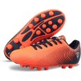 thumbnail image 1 of Vizari Botas de Fútbol USA Stealth para Terreno Firme para Niños: Calzado Deportivo Duradero y Ligero para Niños y Niñas, Naranja/negro, Talla 12., 1 of 6
