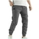 thumbnail image 2 of Pantalones largos para hombre, informales, a la moda, con cintura elástica, lisos, para exteriores, 2 of 6
