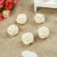 thumbnail image 1 of Bolas de ratán, bolas de ratán de mimbre, 5 piezas de 5 cm redondas Sepak Takraw Bola de ratán colorida para fiesta de bodas Decoración del día de San Valentín Adorno de ratán DIY Blanco oso de fresa Juguete, 1 of 5