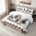 thumbnail image 3 of Erosebridal Wolf Quilt Full, Watercolor Forest Full Bedspread Sets, 3-Piece 1 Coverlet and 2 Pillowcases, 3 of 7