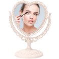 thumbnail image 1 of Tabletop Vanity Mirror Double-Sided 360°Rotation Heart-shaped Makeup Mirror, 1 of 8