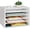 White, variant on Ballucci 5 Tier Paper Organizer Letter Tray, Wood Desk File Organizer with Adjustable Shelves, Home Office School Letter/A4 Mail Sorter Magazine Holder - Black