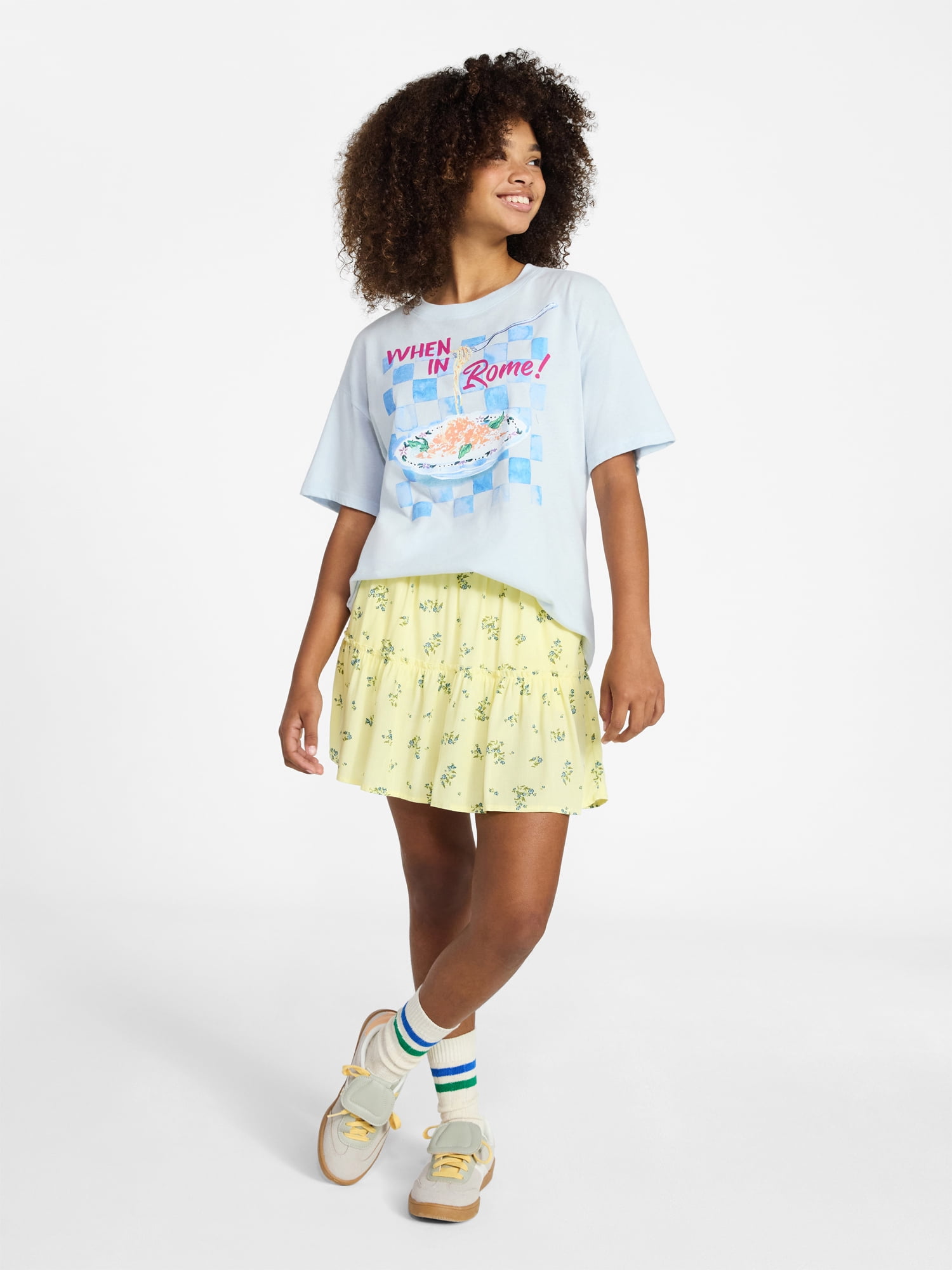 Weekend Academy Girls Tiered Skirt, Sizes 4-18