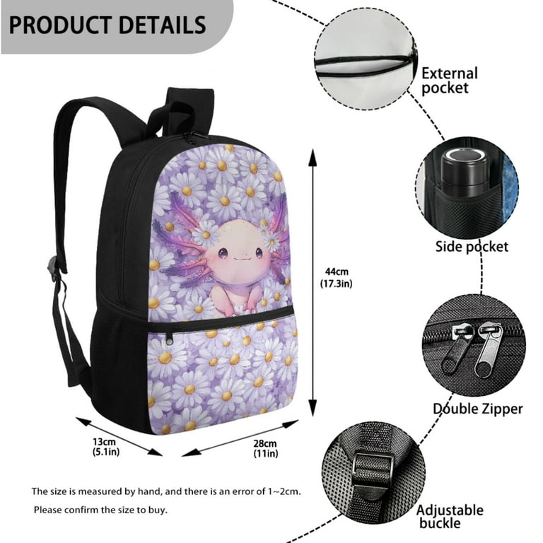 Sacs à dos pour filles avec sac à déjeuner pour enfants, cartable princesse pour