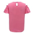 thumbnail image 4 of Playera Barbie Talla 6 Hombro Abierto Manga Corta Lentejuela Reversible Plata con Rosa, 4 of 4