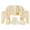 Light Yellow, variant on 7Pcs Neutral Baby Clothes Gift Set Soft Cotton Newborn Layette Kit for Boys & Girls, Newborn Tops, Pants, Hat Pink,0-3 Months