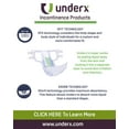 thumbnail image 3 of UnderX Adult Briefs with Tabs Unisex Overnight Diapers Latex Free, L - 10, 3 of 5