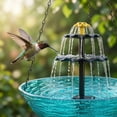 thumbnail image 4 of LQPWZU Hanging Solar Bird Bath Fountain, Solar Powered Cascading Outdoor Water Fountain, Hanging Bird Bath with Flowing Water, Decorative Garden Yard Patio Bird Bath Fountain, 4 of 6
