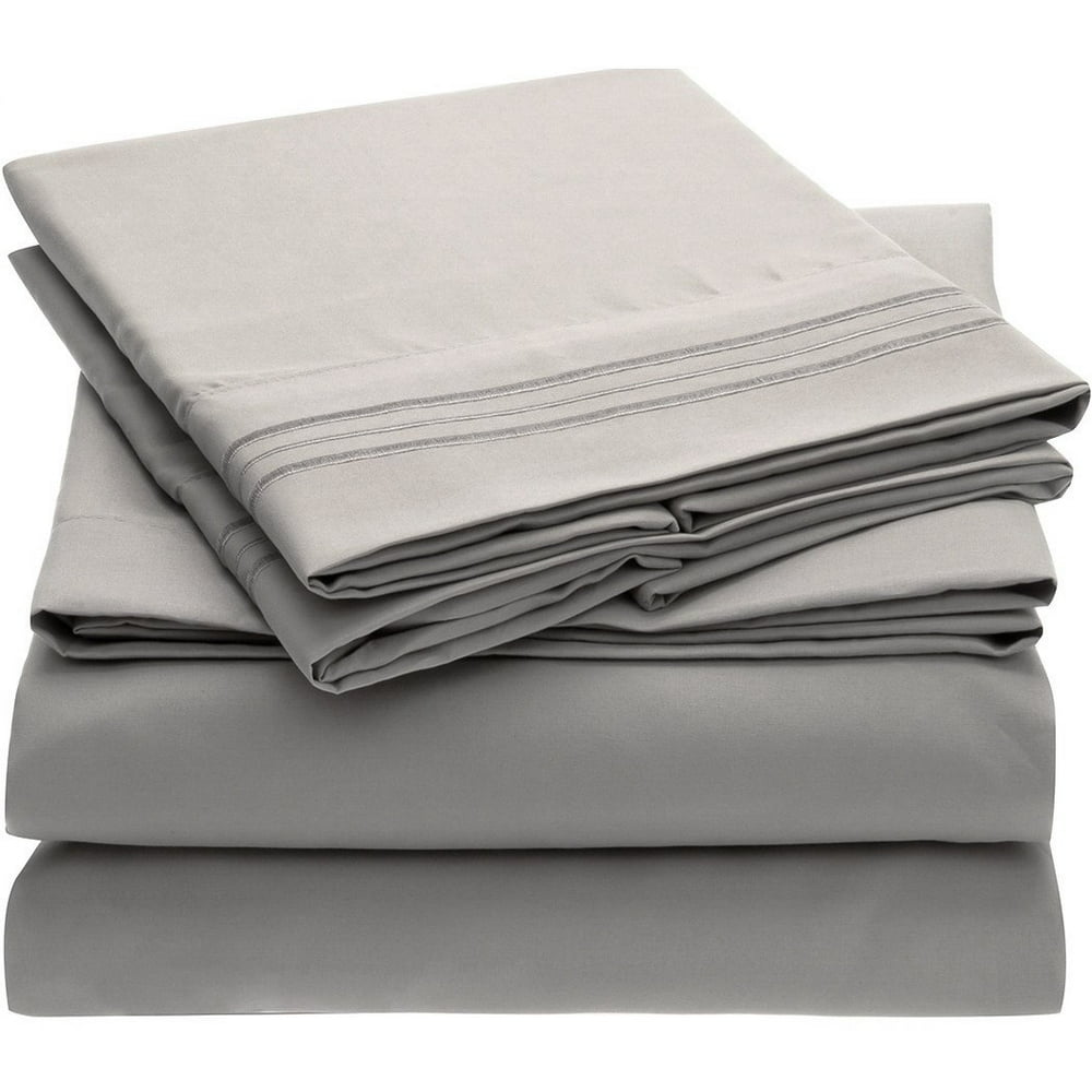 Mellanni Bed Sheet Set Brushed Microfiber 1800 Bedding Wrinkle