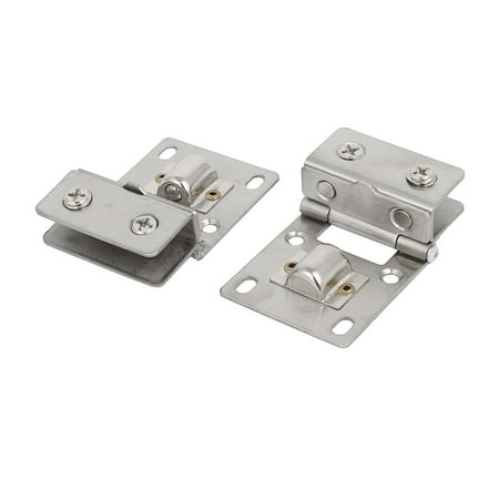 Bathroom Cabinet Door Wall Mounted Clamp Clips Hinges 2pcs For