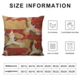 thumbnail image 5 of Nawypu  Japanese Throw Pillow Cover,Asian Oriental Two Cranes and Chrysanthemums Japan Wave Floral Pattern Decorative Pillow Cases Square Cushion Covers for Home Sofa Couch, 5 of 5