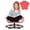 Rouge, variante sur Costway Chaise Pivotante Sensorielle pour Enfants avec Base en Métal Antidérapante pour Enfants Autistes Intérieur Extérieur Éléphant Bleu
