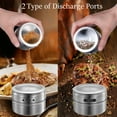 thumbnail image 2 of Beeyoka 12 Pcs Magnetic Spice Jars,Each 4 oz Capacity Stainless Steel Spice Tins with Lid and Small Holes for Sprinkle Includes 94 Labeling Stickers, 2 of 6