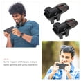 thumbnail image 3 of SHOWERORO 1Pair Practical Mobile Game Controller Trigger Black Metal ABS Device, 3 of 4
