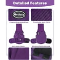 thumbnail image 2 of Dog Anxiety Vest with Hood, Skin-Friendly Thunder Jacket for Dogs, All-in-One Calming Shirt Hood Thunder, Fireworks, Separation - Keep Pet Calm Without Medicine, Purple, 2XL, 2 of 4