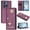 Dark Purple, variant on Decase for Moto G Stylus 5G (2025) Wallet Case,Premium PU Leather Flip Cover with Card Slot,Rhinestone Dancing Girl Pattern Cover,Shockproof Solid Color Case,Dark Green