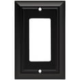 thumbnail image 1 of Brainerd 64216 Architectural Single Decorator Wall Plate - Flat Black - 1 Pack, 1 of 10