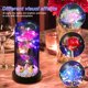 thumbnail image 2 of Regalos de flores de rosas para mujer Rosa iluminada en cúpula de acrílico Regalos para mamá Flor eterna colorida Rosa para siempre Regalos para su aniversario/Navidad/Día de San Valentín, 2 of 8