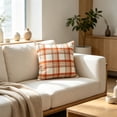 thumbnail image 4 of Fall Plaid Throw Pillow with Insert, Double-Sided Tartan Cushion for Sofa, Couch or Bed, 4 of 6