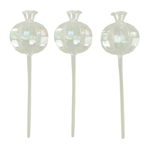 3 piezas de globos de riego para , estacas de inserción para macetas, dispositivos de plantación, bulbos de riego para regalos de jardinería Transparente