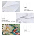 thumbnail image 5 of 2 Pieces Bathroom Towels Kitchen Towels Velcro Hand Wipes Dish Cloths & Dish Towels Washroom Towels Face Towel Hand Wipes Colorful Garden Lotus, 5 of 7